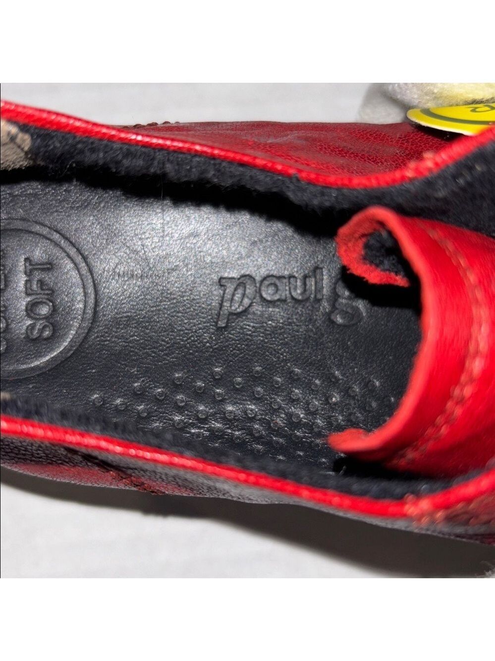 Paul Green Red Leather Sneakers - Picture 8 of 9